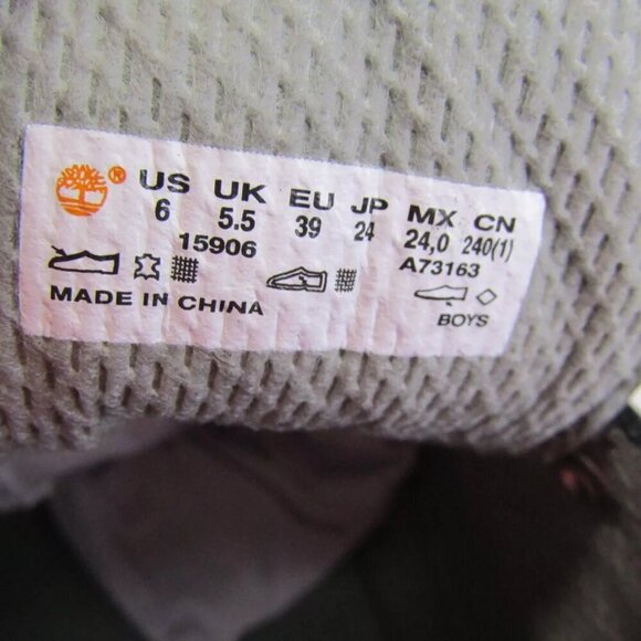 NEW -  TIMBERLAND Juniors Field Boots Lace Up Support Comfort Size 6 - Picture 9 of 9